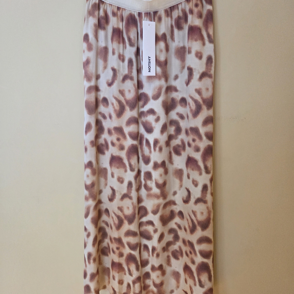 NOTSHY Sharona Leopard Print Maxi Skirt, sz. S NWT